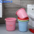 蓝鲸环卫 22L粉色36*34cm 加厚洗衣塑料水桶手提装水大红色塑料桶盆桶LJHW-9052