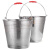 海斯迪克 不锈钢提水桶 加厚手提式拖把桶储水桶 便携户外水桶清洁洗车桶 带磁28cm HKWY-20