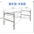 国标实重移动脚手架热镀锌手脚架镀锌架子活动架脚手架 1m【47斤】2.0厚(配20斤铆钉方管板)