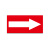 箭头标识贴地面导向牌方向标志牌管道流向指示防水标签不干胶贴纸 红底白箭头×10张 2x5cm