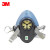 3M HF-52防尘防毒面具半面罩优质硅胶舒适耐用头戴可水洗煤矿工程井下机械粉末防护（中号）