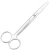 午励 实验用剪刀 不锈钢实验室手术剪刀 弯刀 组织直圆18cm 