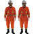 宏兴（Hong Xing）DA-018 连体式消防抢险救援服 阻燃耐磨（上衣+裤子）定做 M码 1套