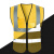 诺瑞斯安反光背心工地施工反光马甲环卫骑行安全马夹印字免费logo 土黄色（透气布网面口袋款） 均码