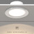 欧品尼LED筒灯嵌入式家用桶灯天花灯孔灯客厅家用卧室过道射灯 黑+银（三色变光）加厚款