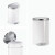 Simplehuman 厨房卫生间不锈钢脚踏板式垃圾桶分类4.5/6/10 L 白色不锈钢 4.5L