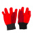 京斯坦劳保电焊手套隔热防火星焊接三线焊工绒布手套 绒布手套（三线）(20双)