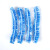 康丽雅 K-3258 一次性塑料PE头套 清洁防尘加厚条形头套 蓝色100只装