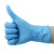 威肯一次性加厚乳胶丁腈橡胶手套防油工业家务洗碗劳保手套 蓝色 4.5克 S