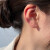 沁度塑料耳棒防养耳洞女隐形透明简约学生韩版耳钉直棍防堵针耳环 透明小熊60根装