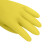 贸正 乳胶防护手套 防水防滑耐油耐磨橡胶皮加工清洗清洁劳保用品 黄色10双L码