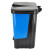 鲁识 LS-ls46 新国标脚踏分类双格垃圾桶 商用连体双桶垃圾桶 60L灰蓝(新国标)
