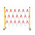 折叠式绝缘玻璃钢移动护栏伸缩围栏隔离栏杆电力施工道路安全防护 加厚红白色高1.2米*长2.5米