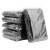 海斯迪克 HKY-85 加厚平口黑色垃圾袋 酒店环卫商用工业办公专用 黑色塑料袋平口大垃圾袋（100只） 90*110cm