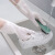 谋福 耐用型手套 防水加长清洁手套 厨房洗碗洗衣服 束口单层 L 