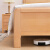 木创全实木床北欧榉木双人床简约小户型原木风大板床多规格储物婚床 单床 1.2*1.9米框架结构