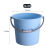定制适合加厚塑料水桶手提洗衣桶多功能储水桶圆形桶宿舍洗衣桶装水桶 加厚24L北欧蓝+水勺
