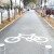 定定制镂空自行车图指示箭头残疾人轮椅安全出口非机动车道标议价 1.2毫米PVC 自行车镂空图60X40