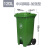 定制适用240L户外垃圾桶大号环卫脚踏式商用加厚大码塑料大型分类桶大容量 120中间脚踏-加强型（军绿