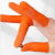 乳胶手指套 工业 加厚耐磨 一次性手指套 指头套保护 防滑 工作指套 中号橘色凸点手指套100只
