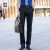 工品云超 夏季商务女式衬衫男女同款高档职业装女套装定制蓝衬衣工作服	 男裤黑色 M 