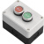 KEOLEA 按钮开关控制盒带急停指示灯防水12345孔单一孔按钮盒工业开关盒 五位（自复钮） 