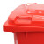 兰诗LAUTEE 户外分类垃圾桶 240L新国标可挂车红色大号环卫垃圾箱 有害垃圾YY- 240B