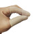 稳斯坦 WF116 一次性乳胶防滑手指套 工业橡胶手指套劳保手套 (100只)米色25小号 