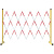 隔离带伸缩带绝缘施工电力围栏安全玻璃钢圆管伸缩围栏不锈钢隔离带围挡可移动 1.2*2.5米片式(红白)