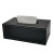 思伶菲 工业级不锈钢自动感应皂液器皂液盒 纸巾盒（大号款）25.5*13.5*9.5 黑色