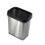无盖垃圾分类不锈钢垃圾桶厨房客厅双桶大号干湿分离两用纸篓 13Ｌ不锈钢小号白色