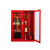 微型消防站器材工具柜全套微形消防柜97消防器材工地柜建筑柜室外 玫红色 7人豪华套餐