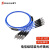 双下（SUAXUA）铠装光纤跳线ST-ST单模八芯 9/125防鼠咬阻燃PVC外被光纤[upc]5.0尾纤30米 SX-QD883H