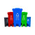 得筑工品 脚踩垃圾桶 分类垃圾桶 塑料垃圾桶 户外环卫四类垃圾箱 红色50L