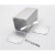 适用铝盒长方形 正方形铝合金外壳铝型材盒子铝盒长方形壳体氧化开孔 90*90*长130黑色一体