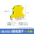 厂家UK2.5B铜件导轨式接线端子排UK2.5Nmm电压电线连接器排 阻燃 双色