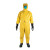 防化服耐酸碱工作服防护面罩消防二级化学防护服轻型连体无尘生物 防毒面具7号