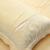 富安娜 牛奶绒三件套 单人秋冬加厚套件 学生儿童加厚床单被罩1.2米 米白纯色款 1.2米/1.5米床 被套152*210cm