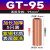 GT紫铜连接管铜管对接端子并线接头电线电缆快速接线铜管接线端子 国标A级丨GT-95丨5只