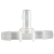 润泽三通Y型接头 T型塑料接头软管硅胶接头直通等径3通塑料管宝塔接头 T型-087（6.4-8.7mm）