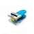 1.27mm烧录探针夹STM32调试下载程序PCB量产多规格治具夹具镀金 蓝色(配线) 3P