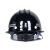 盾守ABS矿帽建筑安全帽可配灯度煤矿隧道井下工地施工矿用 三筋玻璃钢矿帽红色