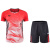 新款蝴蝶乒乓球服套装男女短袖运动服速干比赛羽毛球服夏季3627 玫红女上衣 M