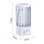 瑞沃（SVAVO）手动皂液器壁挂500ml 双头洗手液瓶酒店洗手液盒卫生间洗手瓶 V-8101 白色-单格
