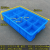 加厚塑料箱多格分类周转箱零件盒子五金工具螺丝盒分格收纳物料框 大530直四格+蓝色外径590x380x135mm