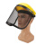 OIMG适用于割草机防护面罩打草面罩具除草园林安全帽防爆网罩围裙护具眼镜 百叶窗眼镜透明 【普通款】