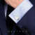 玛诗杜（MSKOO）法式衬衫袖扣正装男士圆形白色贝壳贝母袖钉礼盒MC-9140