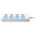 公牛（BULL）基础蓝白款带儿童保护门4位分控  GN-315 白色 1.8米 10A 250V 