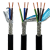 中速运动信号控制线EVVP2 3 4芯高柔性拖链自动化设备屏蔽电缆线 EVVP4*0.75平方 黑色1米