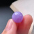 OEMG天然缅甸老坑A货翡翠珠子单颗紫色圆珠散珠DIY手链玉石项链 紫罗兰 10x10x10mm